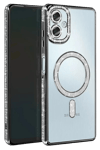 Samsung Galaxy A07 4G Joke Simli Magneticsafe Kılıf - Siyah