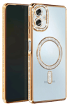 Samsung Galaxy A07 4G Joke Simli Magneticsafe Kılıf - Gold