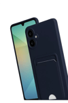 Samsung Galaxy A07 4G Kelvin Kartvizitli Silikon - Lacivert