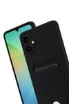 Samsung Galaxy A07 4G Kelvin Kartvizitli Silikon - Siyah