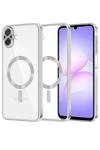 Samsung Galaxy A07 4G Kross Magneticsafe Kapak - Gümüş