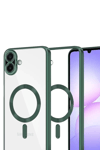 Samsung Galaxy A07 4G Kross Magneticsafe Kapak - Koyu Yeşil