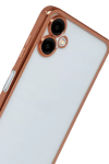 Samsung Galaxy A07 4G Lensli Silikon - Çöl Titanyum
