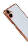 Samsung Galaxy A07 4G Lensli Silikon - Çöl Titanyum