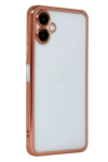 Samsung Galaxy A07 4G Lensli Silikon - Çöl Titanyum