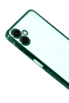 Samsung Galaxy A07 4G Lensli Silikon - Yeşil