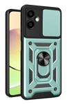 Samsung Galaxy A07 4G Pars Lens Yüzüklü Silikon - Yeşil