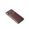 Samsung Galaxy A11 Kılıf Auto Focus Karbon Kapak - Kahverengi