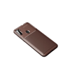 Samsung Galaxy A11 Kılıf Auto Focus Karbon Kapak - Kahverengi