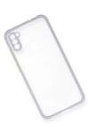 Samsung Galaxy A11 Kılıf Miami Şeffaf Silikon - Lila