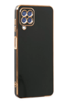 Samsung Galaxy A12 Kılıf Volet Silikon - Siyah