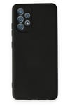 Samsung Galaxy A13 4G Kılıf Nano içi Kadife Silikon - Siyah