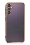 Samsung Galaxy A14 4G Kılıf Lensli Silikon - Gold