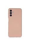 Samsung Galaxy A14 4G Kılıf Nano içi Kadife Silikon - Pudra