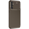 Samsung Galaxy A16 5G Kılıf Auto Focus Karbon Kapak - Kahverengi