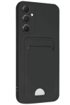 Samsung Galaxy A16 5G Kılıf Kelvin Kartvizitli Silikon - Siyah