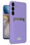 Samsung Galaxy A16 5G Kılıf Kelvin Kartvizitli Silikon - Lila