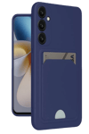 Samsung Galaxy A16 5G Kılıf Kelvin Kartvizitli Silikon - Lacivert