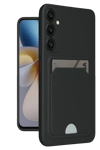 Samsung Galaxy A16 5G Kılıf Kelvin Kartvizitli Silikon - Siyah