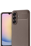 Samsung Galaxy A17 5G Auto Focus Karbon Kapak - Kahverengi
