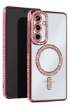 Samsung Galaxy A17 5G Joke Simli Magneticsafe Kılıf - Pembe