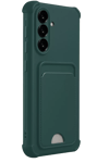 Samsung Galaxy A17 5G Kelvin Kartvizitli Silikon - Koyu Yeşil