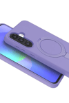 Samsung Galaxy A17 5G Regal Magsafe Standlı Kapak - Lila