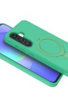 Samsung Galaxy A17 5G Regal Magsafe Standlı Kapak - Yeşil
