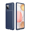 Samsung Galaxy A22 Kılıf Auto Focus Karbon Kapak - Lacivert
