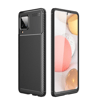 Samsung Galaxy A22 Kılıf Auto Focus Karbon Kapak - Siyah