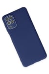 Samsung Galaxy A22 Kılıf Lansman Glass Kapak - Sky Blue