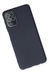 Samsung Galaxy A22 Kılıf Lansman Glass Kapak - Lacivert