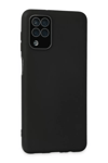 Samsung Galaxy A22 Kılıf Lansman Glass Kapak - Siyah