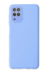 Samsung Galaxy A22 Kılıf Lansman Glass Kapak - Mavi