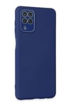 Samsung Galaxy A22 Kılıf Lansman Glass Kapak - Sky Blue