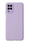 Samsung Galaxy A22 Kılıf Lansman Glass Kapak - Lila
