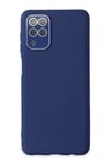 Samsung Galaxy A22 Kılıf Lansman Glass Kapak - Sky Blue