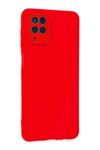 Samsung Galaxy A22 Kılıf Lansman Glass Kapak - Kırmızı