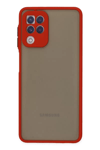 Samsung Galaxy A22 Kılıf Montreal Silikon Kapak - Kırmızı