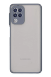 Samsung Galaxy A22 Kılıf Montreal Silikon Kapak - Gri