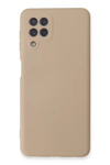 Samsung Galaxy A22 Kılıf Nano içi Kadife Silikon - Pudra