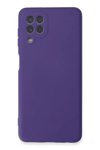 Samsung Galaxy A22 Kılıf Nano içi Kadife Silikon - Mor