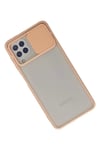 Samsung Galaxy A22 Kılıf Palm Buzlu Kamera Sürgülü Silikon - Pembe