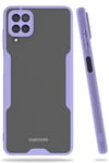 Samsung Galaxy A22 Kılıf Platin Silikon - Lila