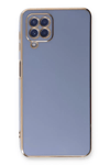 Samsung Galaxy A22 Kılıf Volet Silikon - Mavi