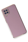 Samsung Galaxy A22 Kılıf Volet Silikon - Mor