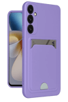 Samsung Galaxy A26 Kılıf Kelvin Kartvizitli Silikon - Lila