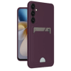 Samsung Galaxy A26 Kılıf Kelvin Kartvizitli Silikon - Derin Mor