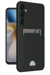 Samsung Galaxy A26 Kılıf Kelvin Kartvizitli Silikon - Siyah