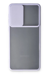 Samsung Galaxy A33 5G Kılıf Palm Buzlu Kamera Sürgülü Silikon - Lila